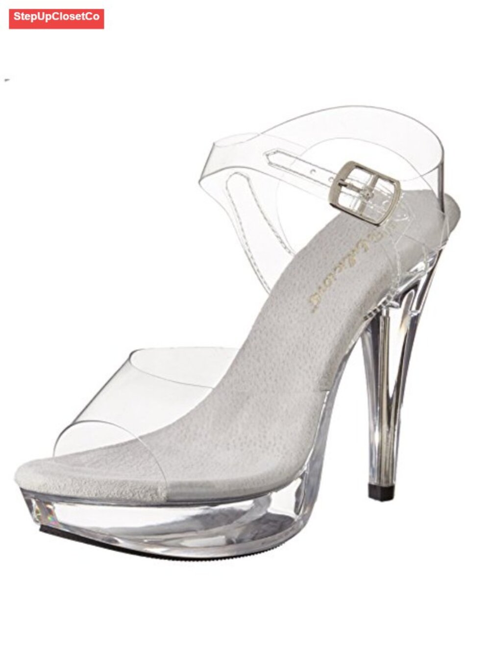Platform Ankle-Strap Sandals with 1-Inch Sole Rubber